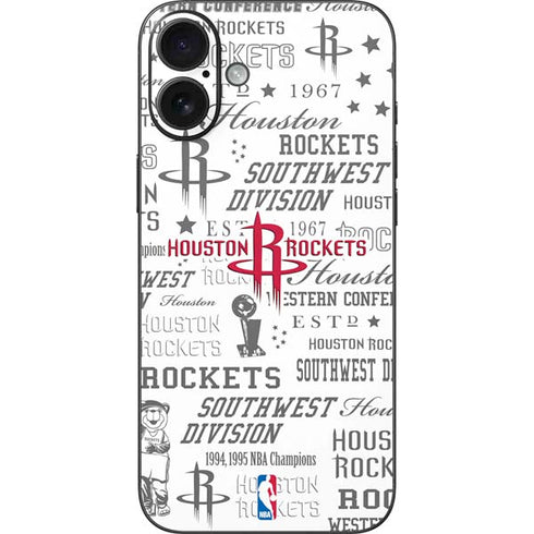 NBA Houston Rockets Historic Blast iPhone 16 Plus Skin